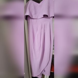 Xscape Nordstrom lilac strapless long dress size 2
